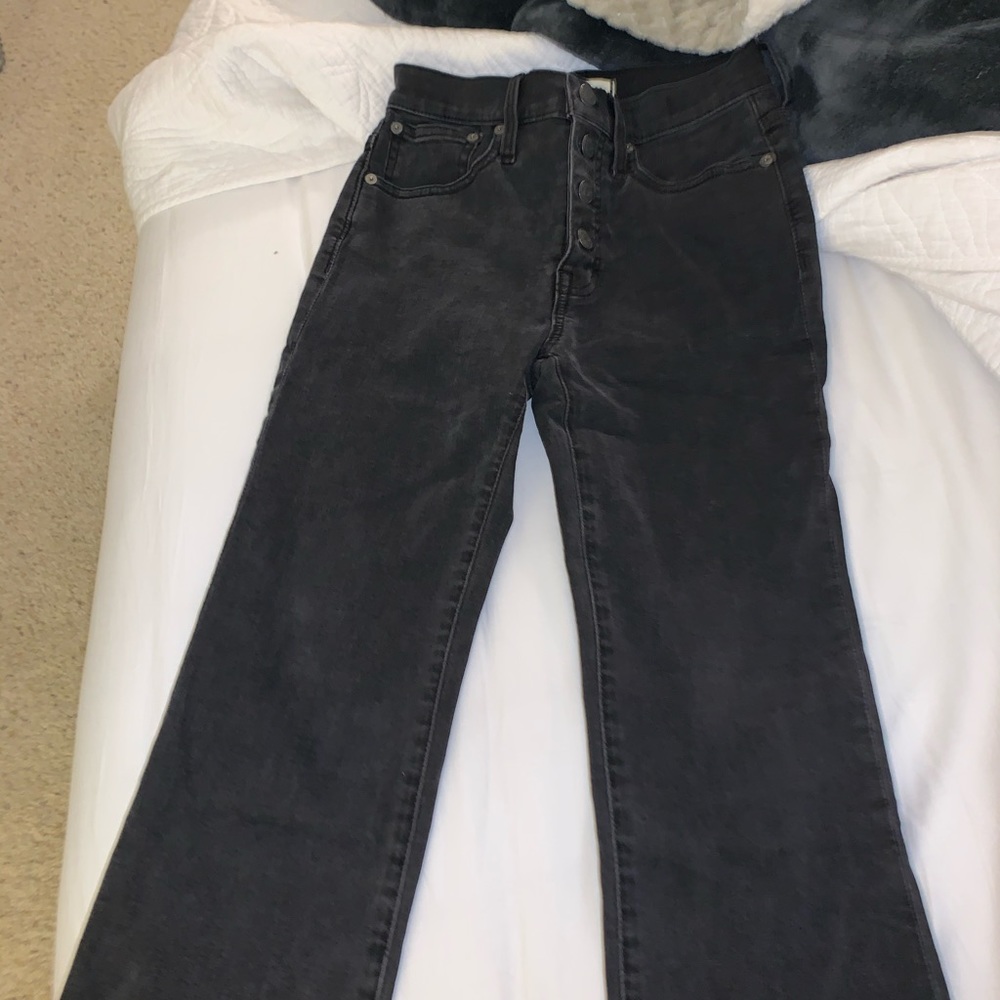 Madewell Cali Button-Front Edition Demi Boot Jeans